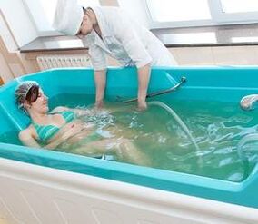 Hydromassage - a method of balneotherapy used to treat osteoarthritis