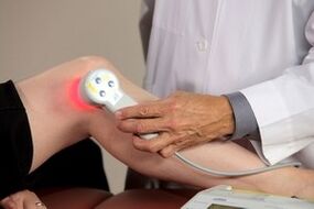 Laser therapy procedure for arthrosis of the joints