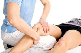Massage session for osteoarthritis of the joints
