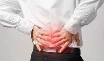 osteochondrosis of the spine in a man